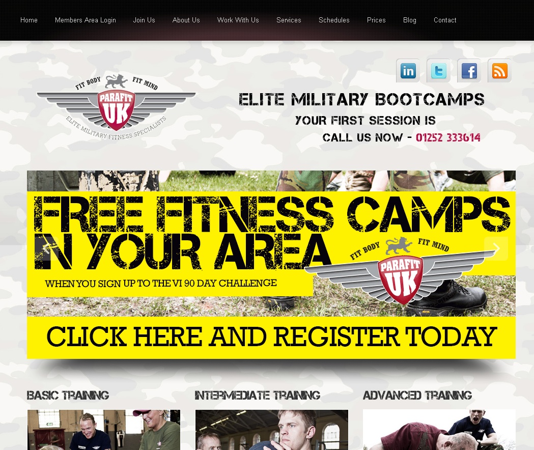 PARAFIT Cropped homepage