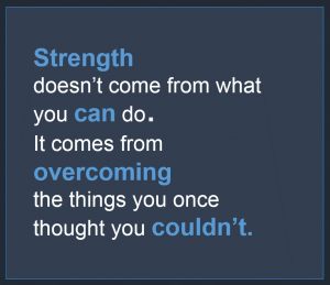 Strength doesn't ... V2